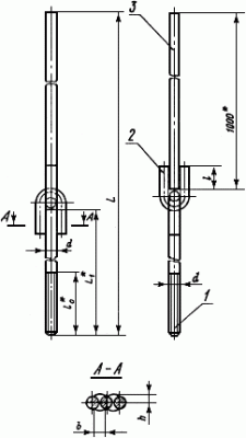 Тяга гладкая по 2-111 ОСТ 34-10-729-93 - 1