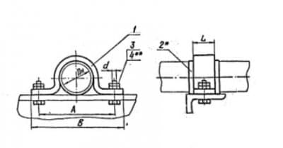 Опора скользящая без изоляции Л8-513.000-10 - 1