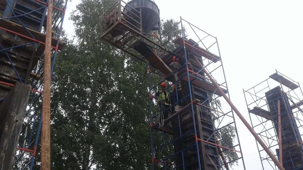 Заливаем колонны здания 156х30м максимальной высотой 16м - изображение 2