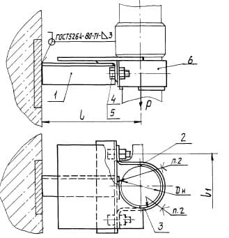 Опора для вертикальных канализационных трубопроводов А14Б 323.000 - 1