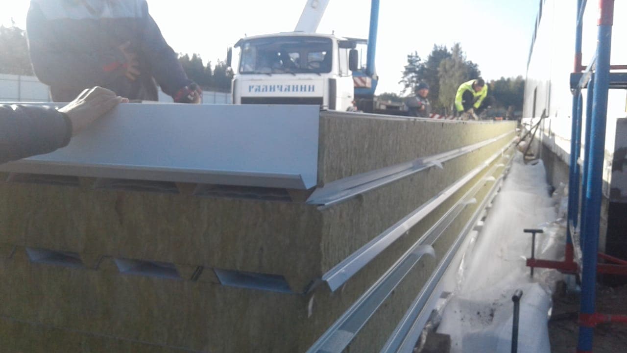 Обшивка сэндвич-панелями - 3