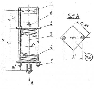 Блок пружинный 14 ОСТ 34 295-75 - 1