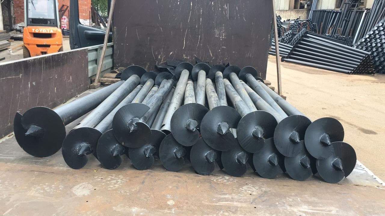 Изготовили винтовые сваи 76х3,5мм 2м - изображение 1