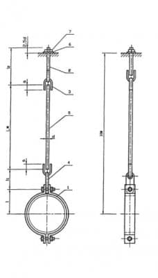 Подвеска с одной тягой УКГ 17.00-01 - 1