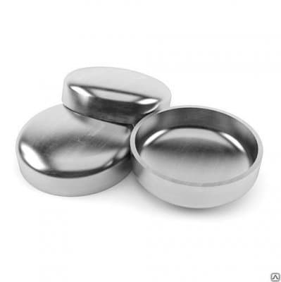 Заглушка нержавеющая эллиптическая ст.12Х18Н10Т 108 х 6(5)мм - 1