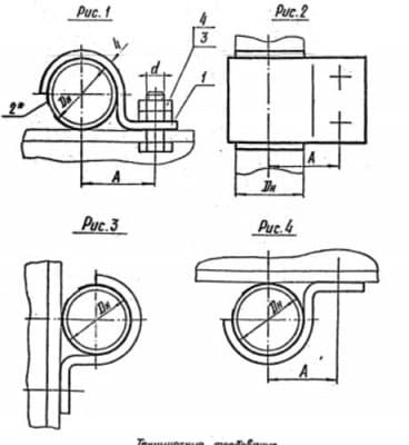 Опора скользящая с направляющей скобой Л8-514.000-02 - 1