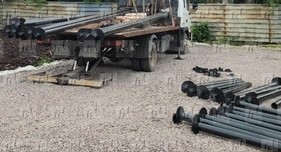 Подготовили партию винтовых свай.