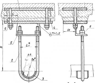 Опора подвесная для канализационных трубопроводов А14Б 321.000-12 - 1