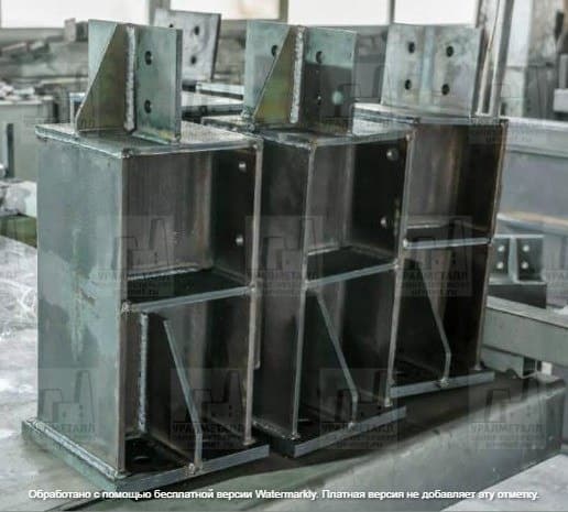 Оголовки на бетонные колонны здания