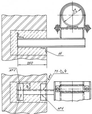 Опора со сплошным основанием А14Б 302.000-2 - 1