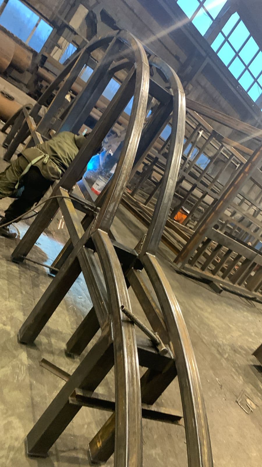 Сварили металлоконструкции.