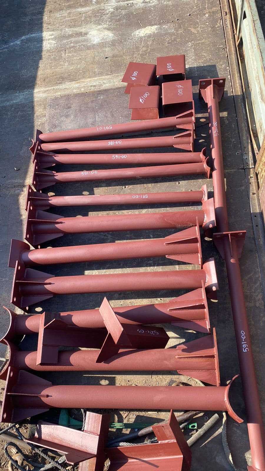 Изготовили опоры трубопроводов