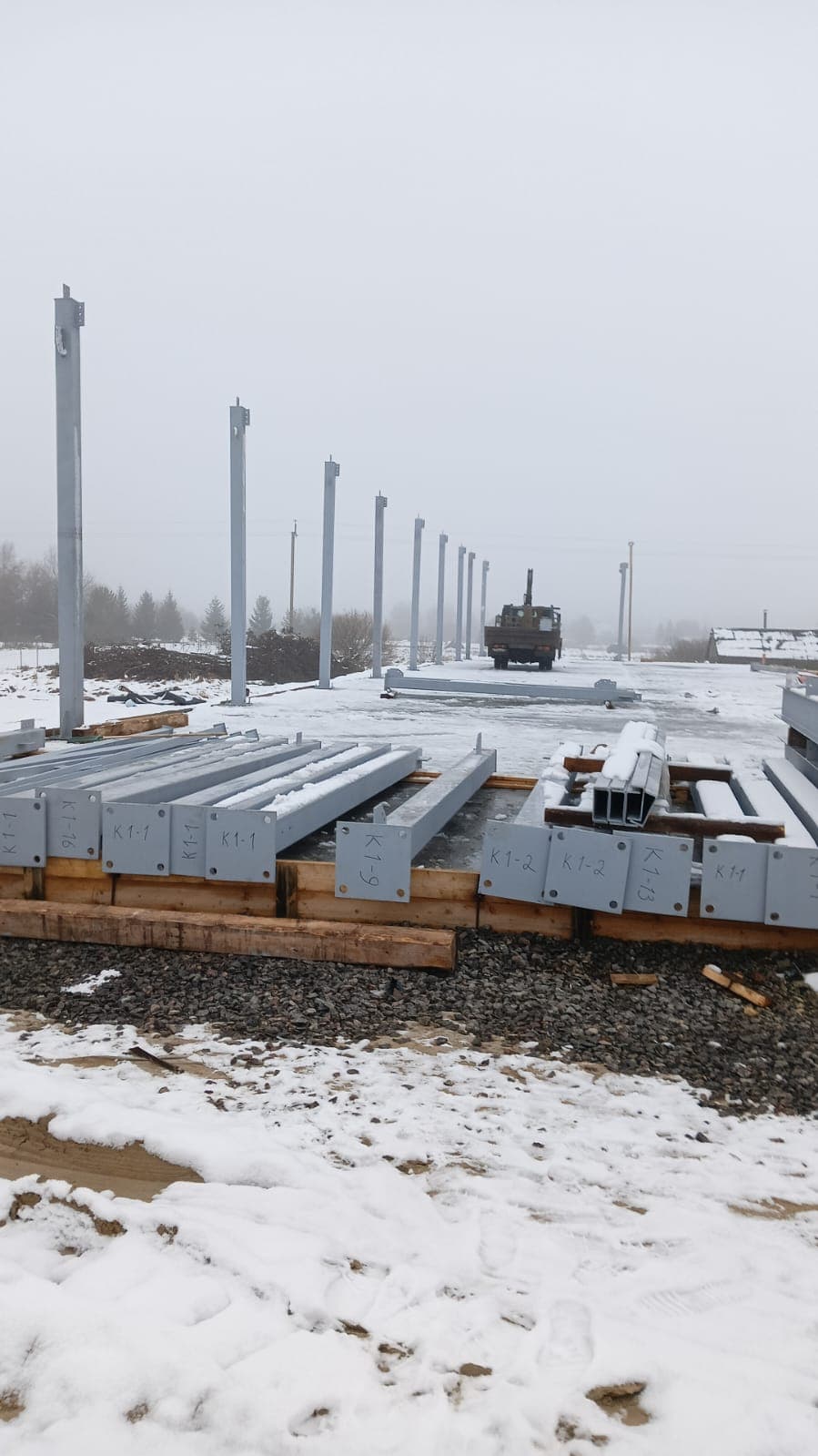 Начинаем монтаж металлоконструкций в Лен. обл.