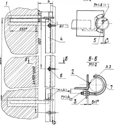 Опора для вертикальных трубопроводов А14Б 308.000-03 - 1