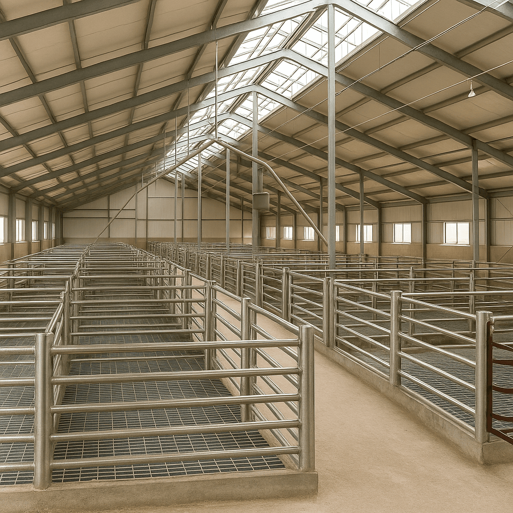 Свинарники из легких металлоконструкций - 1