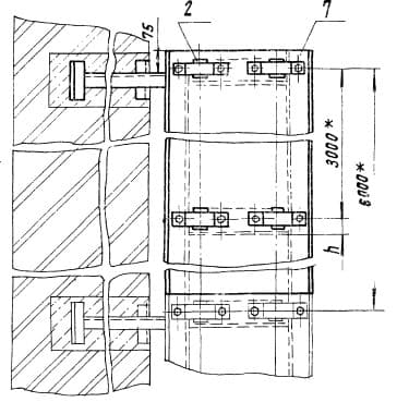 Опора двухрядная со сплошным основанием А14Б 305.000-02 - 1