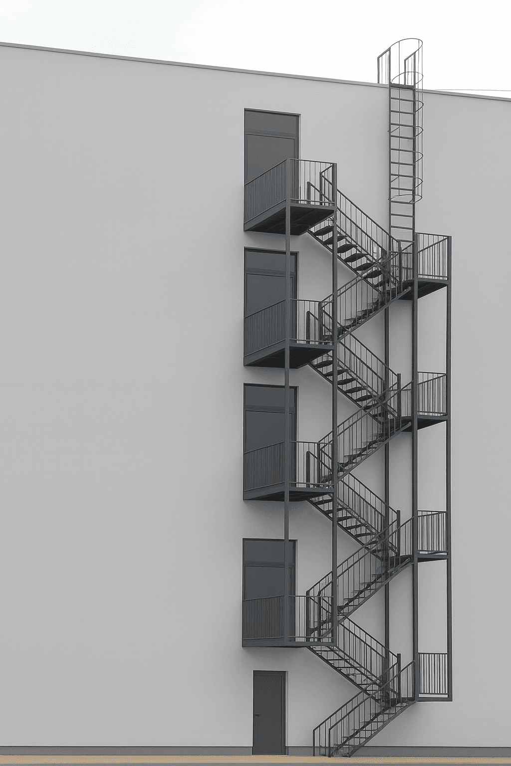 Пожарные эвакуационные лестницы из металла - 1