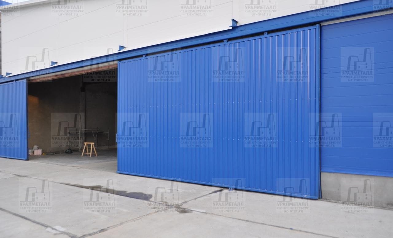 Изготовили и смонтировали откатные ворота