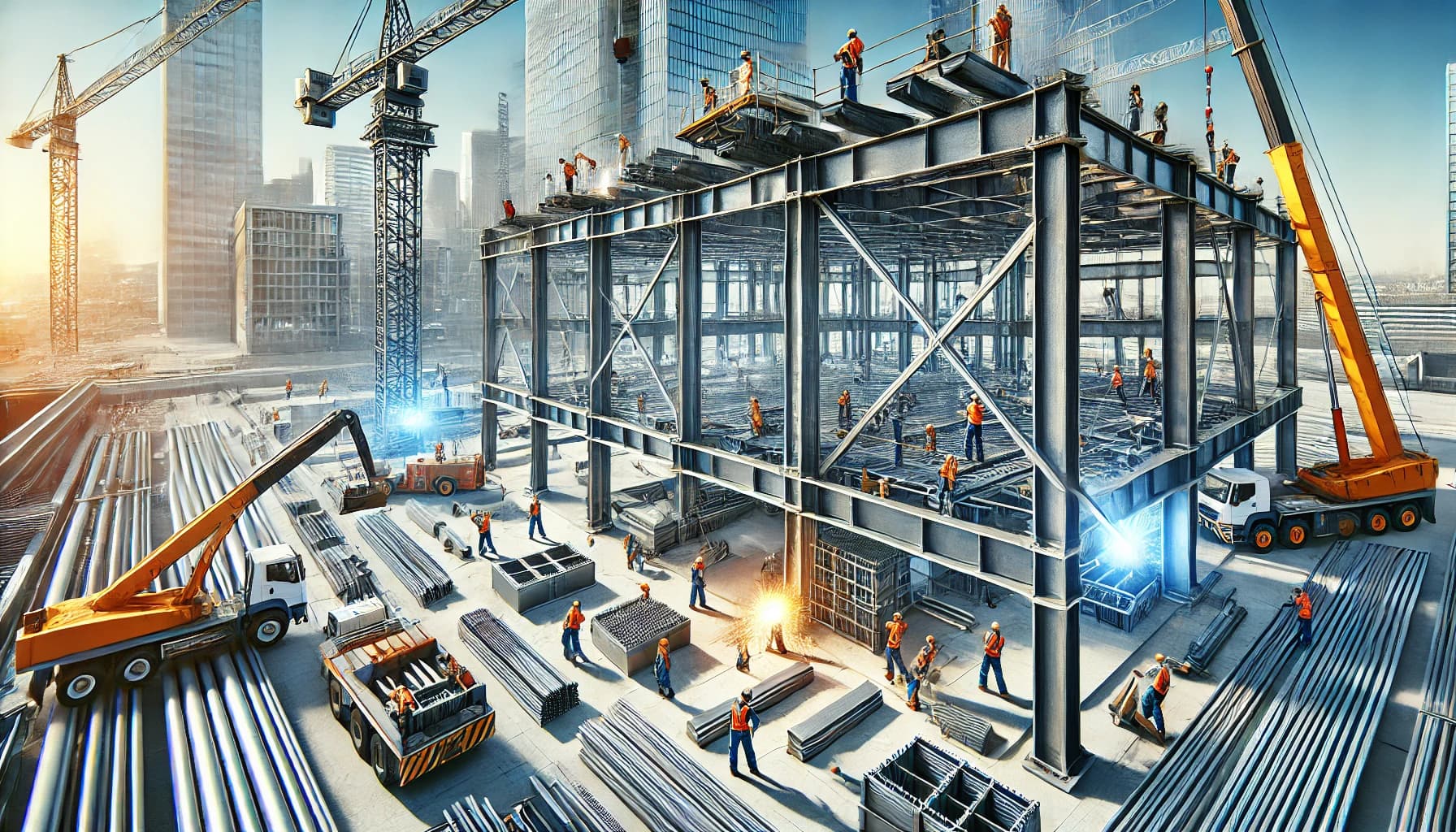 Преимущества металлоконструкций .