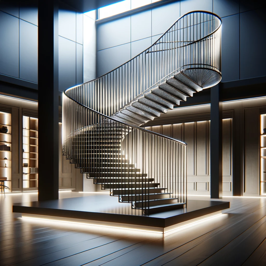 Тенденции в дизайне металлических перил и лестниц :современные решения и материалы.